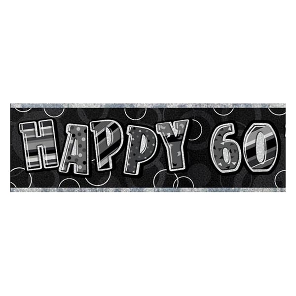 Unik Party Folie 60-årsdag Banner