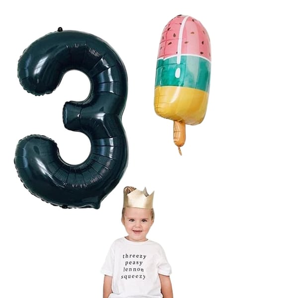 Unique Party 3 Foil Number Balloon