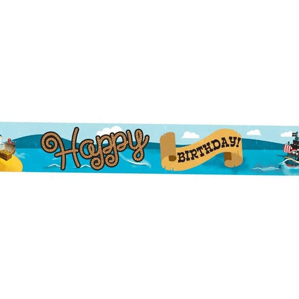Apac Foil Pirate Happy Birthday Banner