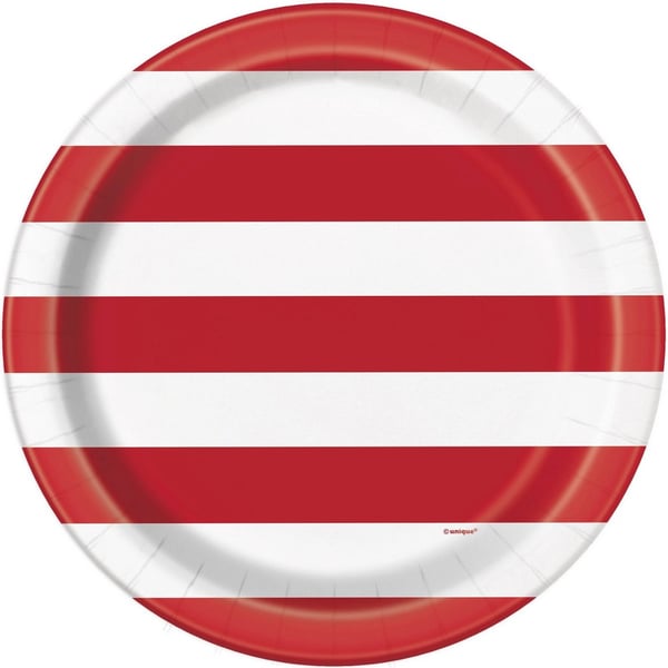 Unique Party Stars & Stripes 4th of July Party Plates (Pack of 8)