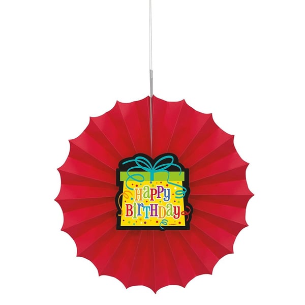 Unique Party Tissue Paper Happy Birthday Fan Decoration