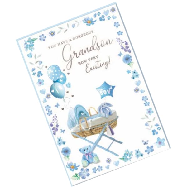 Simon Elvin You Have A Gorgeous Grandson Greetings Card (Pack of 6)