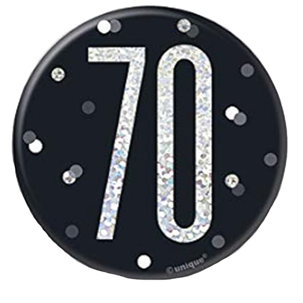Unique Party Prismatic 70th Badge Unique Party Prismatic 70th Badge