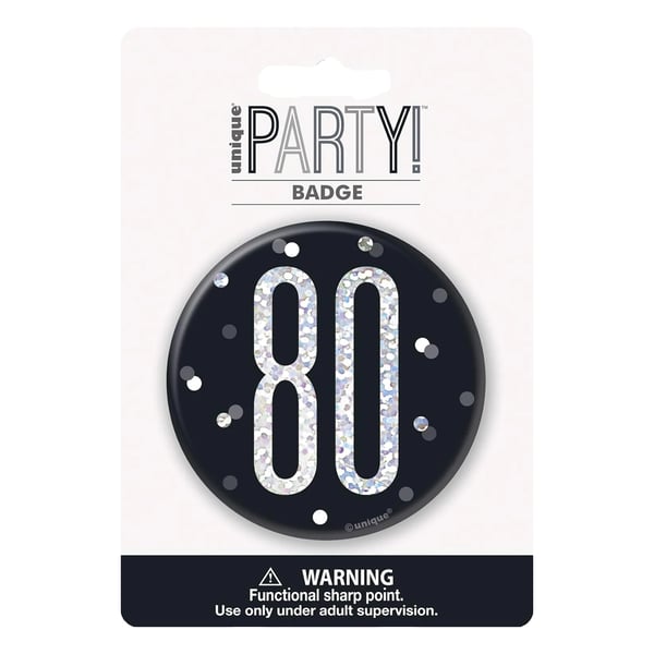 Unique Party Prismatic 80-vuotismerkki