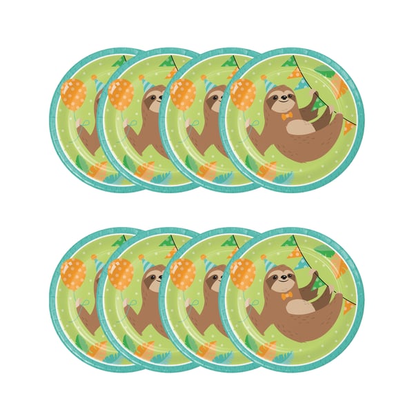 Kreativ festpapperstallrik med sengångare (8-pack)