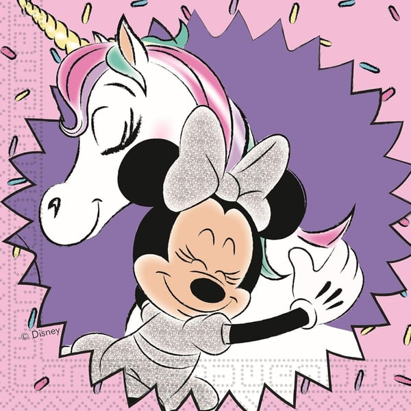 Disney Unicorn Minnie Mouse Napkins (Pack of 20)
