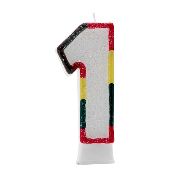 Apac Multicoloured Birthday/Anniversary Number Candles (Pack Of 6)