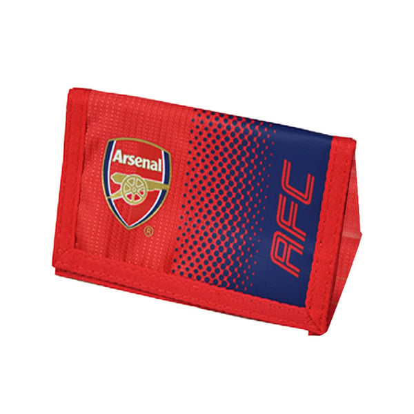 Arsenal FC Officiell Plånbok med Kardborreband och Klubbmärke
