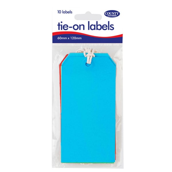 County Stationery Tie On Parcel Labels (12 Packs Of 10)