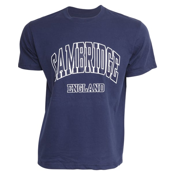 Herre Cambridge England Print 100% bomuld 100% bomuld kortærmet casual T-shirt/Top