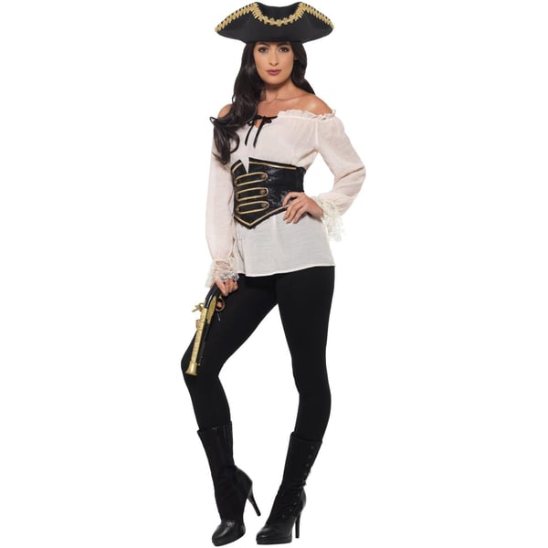 Smiffys Womens/Ladies Deluxe Pirate Costume Dress