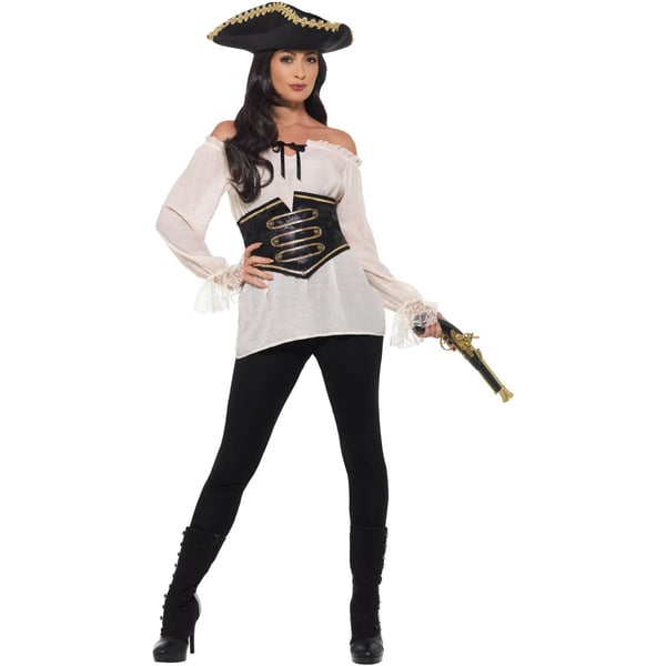 Smiffys Womens/Ladies Deluxe Pirate Costume Dress