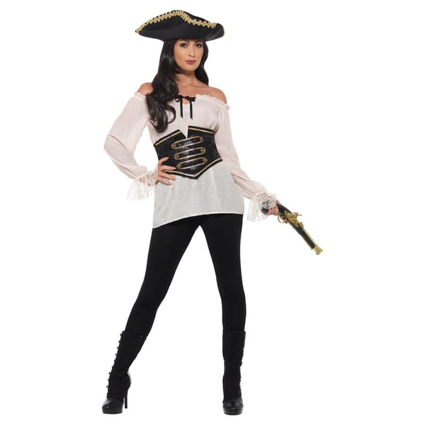 Smiffys Womens/Ladies Deluxe Pirate Costume Dress