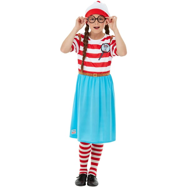 Wheres Wally? Girls Deluxe Wenda Costume Set