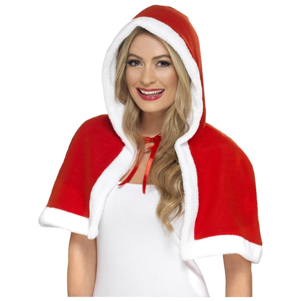Smiffys Womens/Ladies Miss Claus Mini Cape