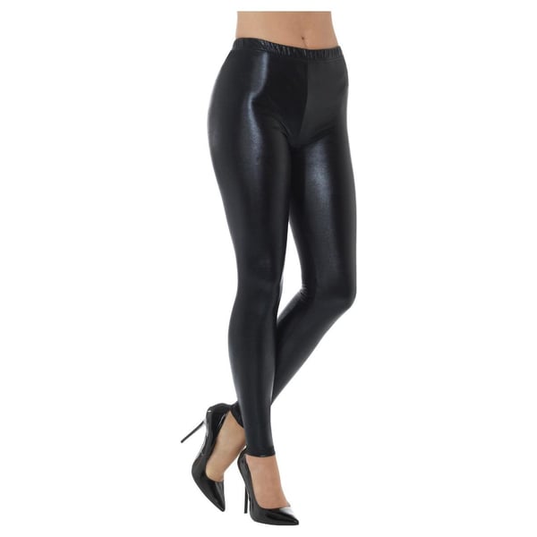 Smiffys Womens/Ladies 80s Disco Metallic Leggings Smiffys Womens/Ladies 80s Disco Metallic Leggings