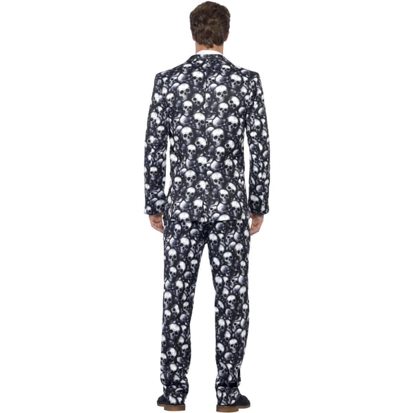 Smiffys Mens Stand Out Skeleton Costume Suit Set