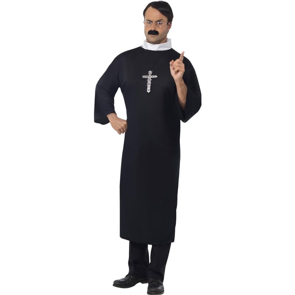 Smiffys Mens Priest Costume Set