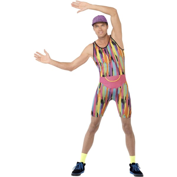 Smiffys Mens Aerobics Instructor Costume Set