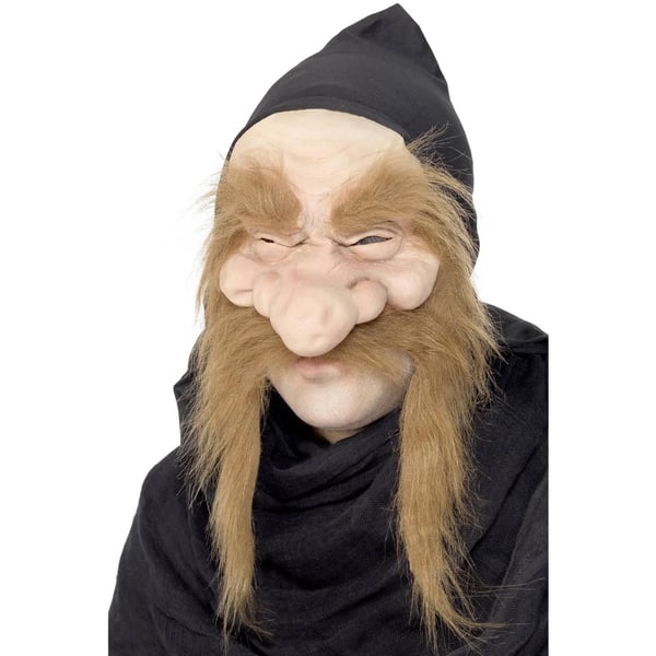 Smiffys Unisex Adult Gold Digger Latex 1/2 Mask