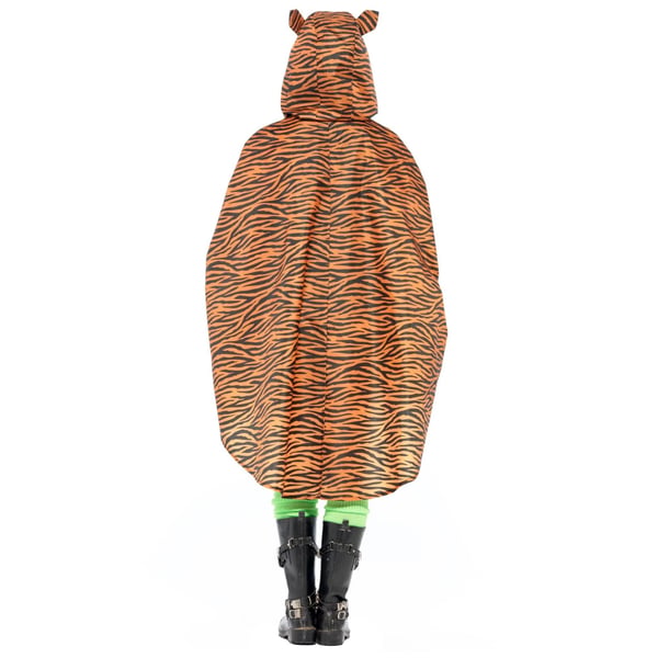 Smiffys Unisex Adult Tiger Print Party Poncho