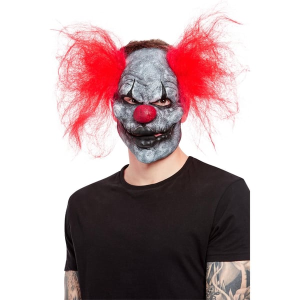 Smiffys Unisex Adult Dark Clown Latex Mask