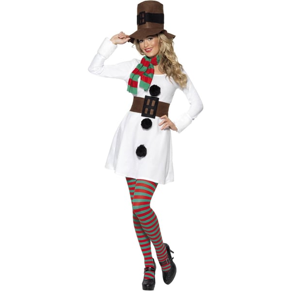 Smiffys Womens/Ladies Miss Snowman Costume Set