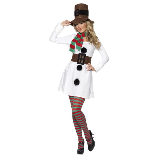 Smiffys Womens/Ladies Miss Snowman Costume Set