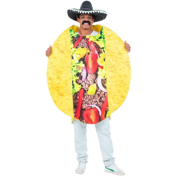 Smiffys Unisex Adult Taco Costume Tabard