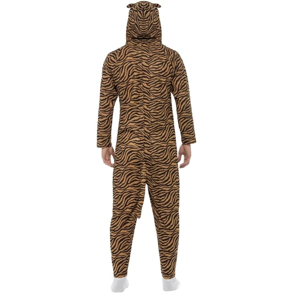 Smiffys Unisex Adult Tiger Costume Jumpsuit