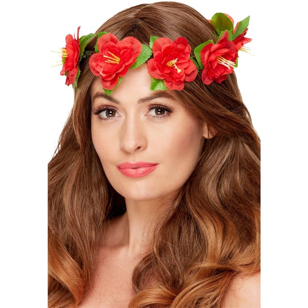 Smiffys Hawaiian Flowers Costume Crown