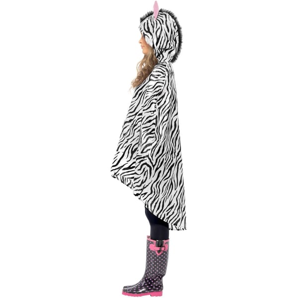 Smiffys Unisex aikuisten seepra-asu poncho