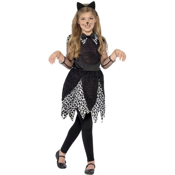 Smiffys Girls Deluxe Cat Costume