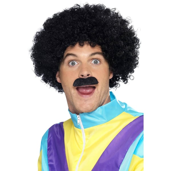 Smiffys Mens Scouser Wig & Moustache Set