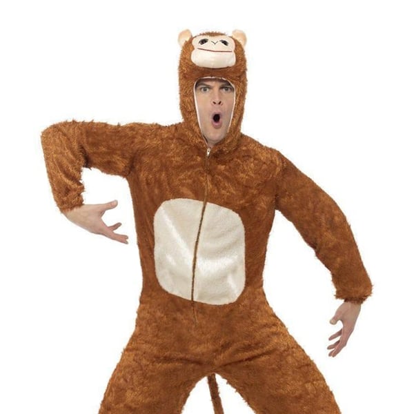Smiffys Unisex Adult Monkey Bodysuit