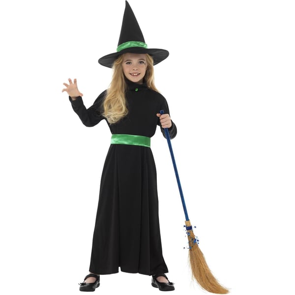 Smiffys Girls Wicked Witch Costume Set