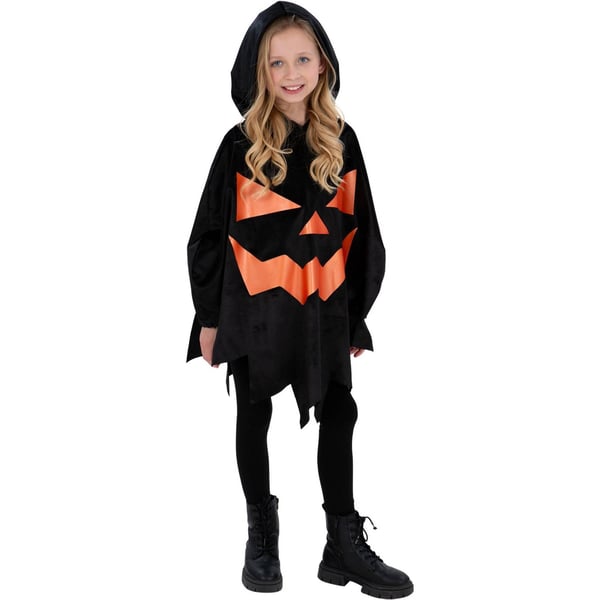 Smiffys Lasten Kurpitsa Halloween Poncho