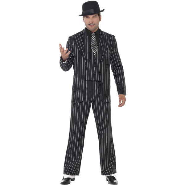 Smiffys Miesten Gangsteri Vintage -asu