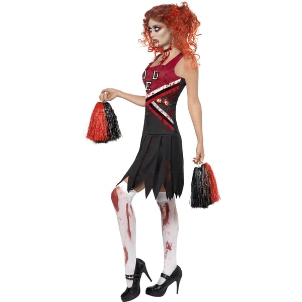 Smiffys Womens/Ladies High School Horror Cheerleader Costume