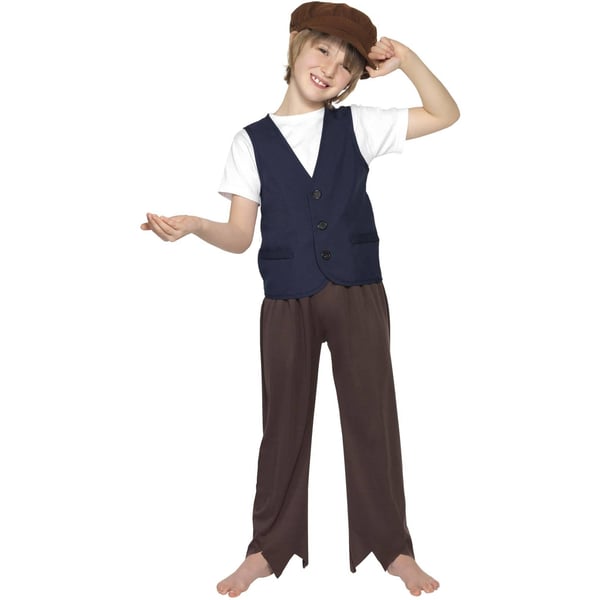 Smiffys Boys Poor Peasant Victorian Costume Set