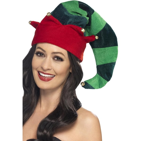 Smiffys Unisex Adult Plush Elf Costume Hat