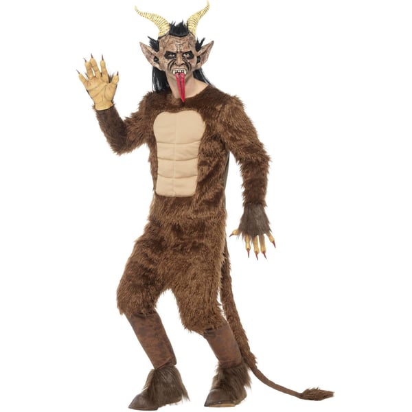 Smiffys Unisex Adult Beast Krampus Demon Mask