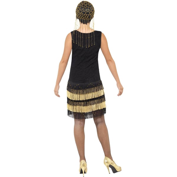 Smiffys Naisten 1920-luvun Flapper-asu mekko