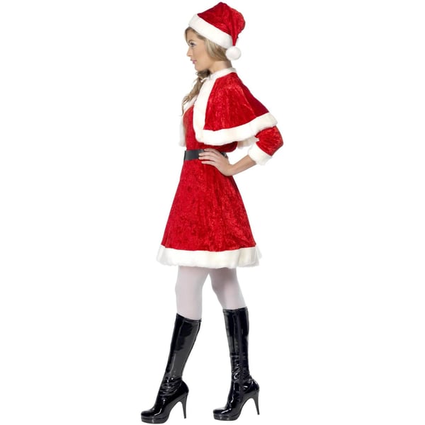Smiffys Womens/Ladies Miss Santa Christmas Costume Set