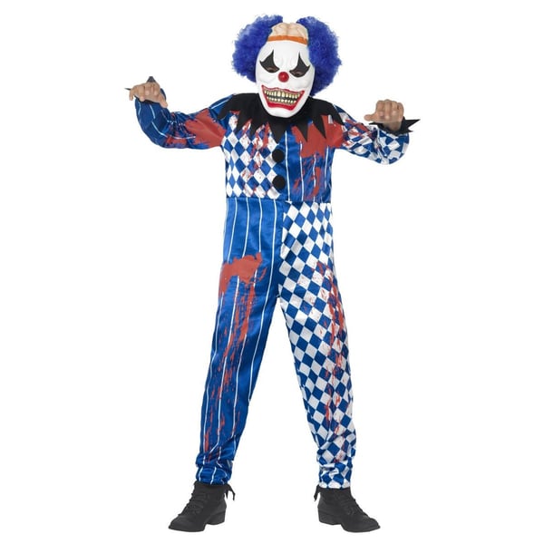 Smiffys Childrens/Kids Deluxe Sinister Clown Costume Set