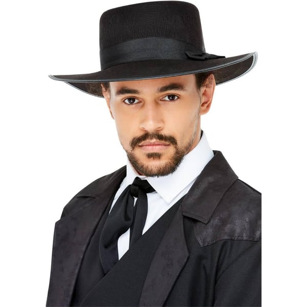 Smiffys Mens 20s Wide Brim Fedora