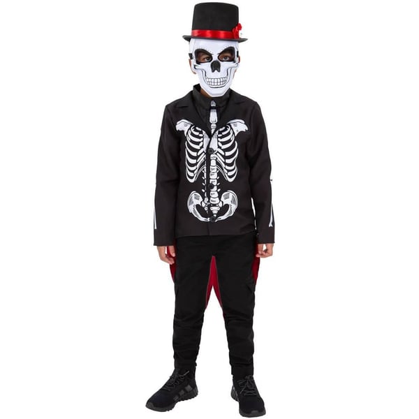 Smiffys Boys Senor Skeleton Day Of The Dead Costume Set