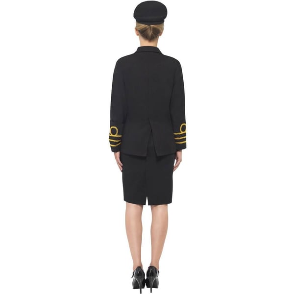 Smiffys Womens/Ladies Navy Officer Costume Set