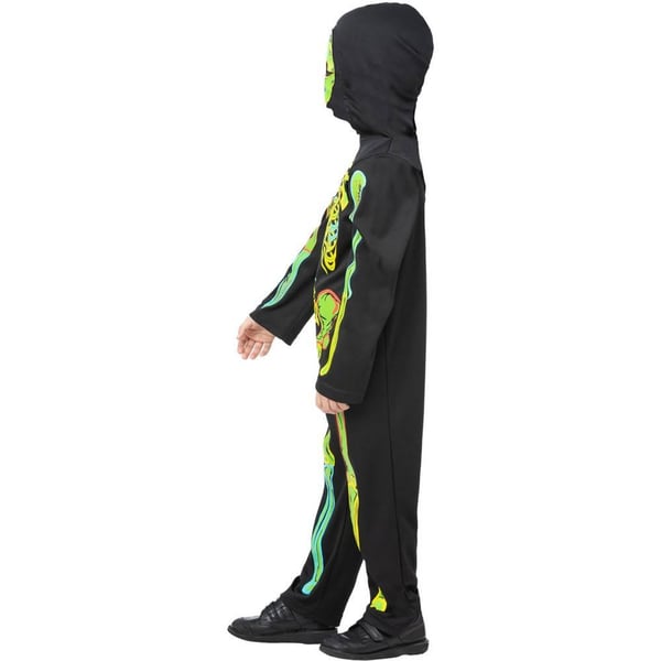 Smiffys Childrens/Kids Neon Skeleton Glow In The Dark Costume