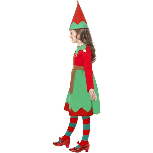 Smiffys Girls Santa´s Little Helper Elf Christmas Costume Set